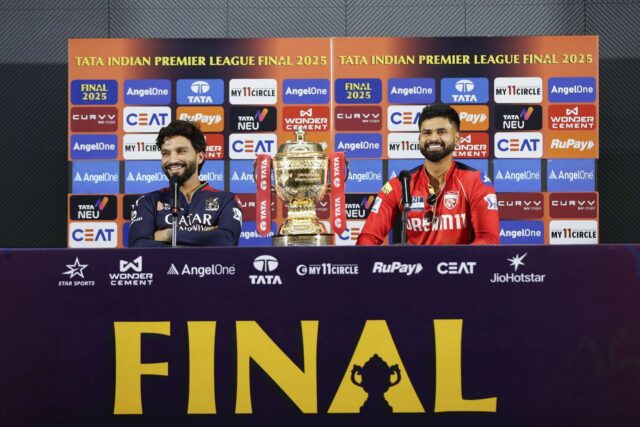 Irmã e mãe de Shreyas Iyer RCB vs PBKS IPL 2025 Final (relógio)

