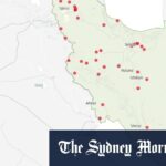 Israel, conflito iraniano: dez mapas de rastreamento de sites de núcleos, alvos e bases militares dos EUA