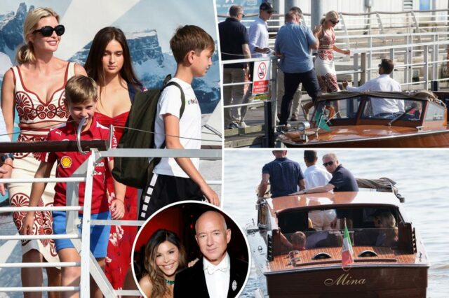 Ivanka Trump, Jared Kushner e crianças se destacam em Veneza antes de Jeff Bezos e o casamento de Lauren Sánchez

