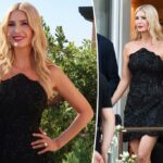 Ivanka Trump entra em LBD em Jeff Bezos e Lauren Sánchez para uma festa depois de um deslize