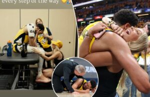 Jade Jones desempenha posições emocionais depois de Achilles Broken Broken Heart, do garoto Trese Haliburton Jade Jones desempenha posições emocionais depois de Achilles Broken Broken Heart, do garoto Trese Haliburton