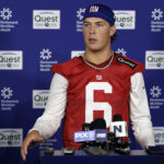 Jaxson Dart faz um salto de futebol no gráfico de profundidade de NY Giants