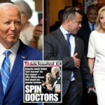 Jill Biden e conselheiro andando pela porta.