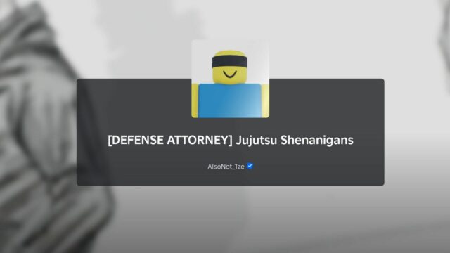 O estilo do advogado de defesa pode ser selecionado gratuitamente (imagem via Roblox)