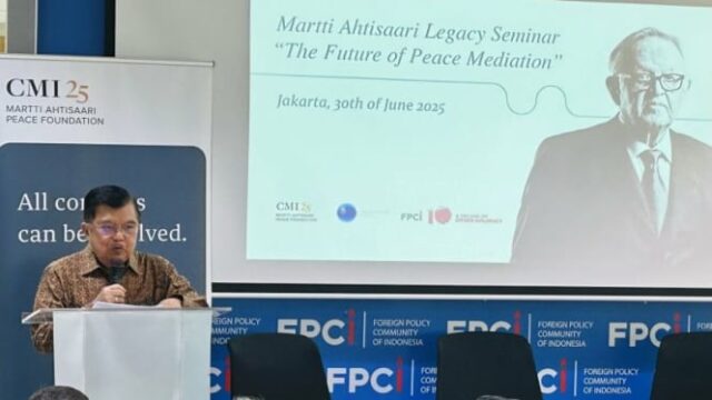 Jusuf Kalla falou a chave para a mediação da paz com sucesso, o que foi isso?


