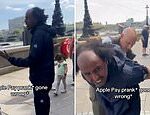 Karma imediato! Tiktok Prankster's Apple Pay -Stunt no centro de Londres sai pela culatra massivamente quando ele acaba algemado