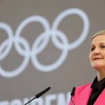 Olimpíadas - Kirsty Coventry Novo Presidente do Comitê Olímpico Internacional - sede do COI, Lausanne, Suíça - 23 de junho de 2025 Novo presidente do COI Kirsty Coventy Reuters Cerimônia da Reuters