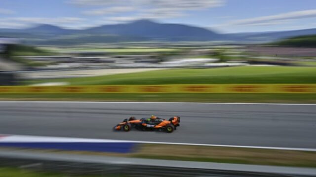 Lando Norris Sabet Pee Posição F1 GP Áustria


