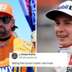 "Larson Route": fãs, ex -Ricky Stenhouse Jr., que se juntou a Christopher Bell para a corrida de Atlanta