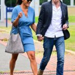 Laurence Fox e Elizabeth Barker partem de Woolwich Crown Court em Londres