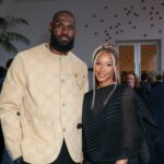 LeBron James, Savannah James durante a 20ª gala anual do Hammer Museum no jardim do Hammer Museum em 17 de maio de 2025 em Los Angeles, Califórnia.