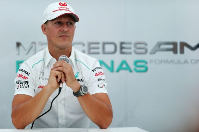 Michael Schumacher e Mercedes GP da Alemanha, motoristas durante a participação do Grande Prêmio do Brasil Fórmula 1 em 2012 - Fonte: Getty