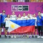 A equipe 3x3 de Gilas Pilipinas também gerencia a Liga das Nações da Juventude da FIBA ​​3x3 em Doha em Doha.