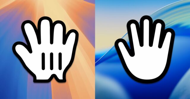 Macos Tahoe 26 elimina o cursor "Mickey Mouse Glove"

