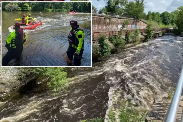 Mais de 50 pessoas e 6 cães salvaram do rio Cuyahoga em Ohio menos de um dia depois que a dupla pai-Syn desapareceu durante o tubo

