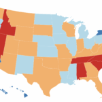 Mapa mostra que os Estados dos EUA se mudaram de e para