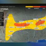 Mapas apareceram voltados para trás, inundações neste fim de semana