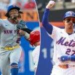 Metts disse a Luisangel Acuna para triplicar.