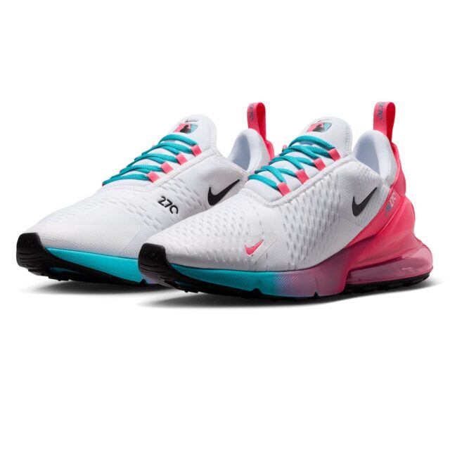 Miami Marlins Nike Air Max 270 tênis: Como comprar MLB City Write Cali

