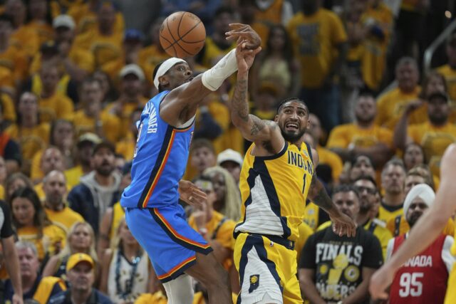 Thunder Pacers NBA Finals Sha Gilgeous-Alexander Obi Toppin