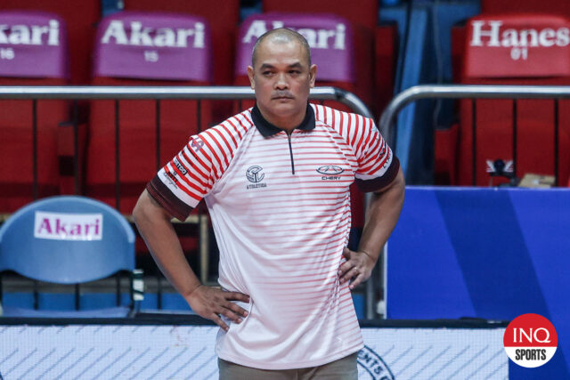 Arquivo -Fikri Ust Tigreses Coach Kung Fu Reyes agora lidará com San Beda Lady Red Lions na NCAA