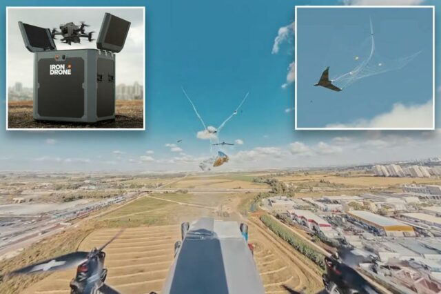 NYC Eyes System, que usa drones para net para enredar e decolar drones "hostis"


