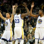 Na vitória, Oklahoma City Thunder, vende um estado de ouro dos guerreiros
