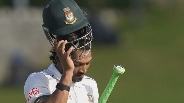 Najmul Hossain Shanto se retira como capitão do teste de Bangladesh

