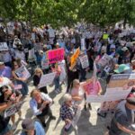 Nenhum reis protesto contra Trump no sábado, na área da baía, na área da baía