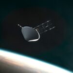 A render of Lux Aeterna's Delphi reusable satellite