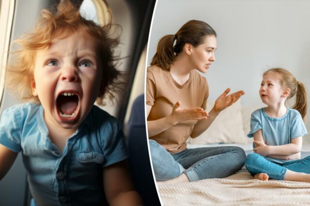 Mãe assusta sua filha chorando.