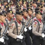 O 79º aniversário de Bhayangkara em Monas, a polícia prepara layouts em camadas