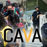 Los Angeles Manifestantes Ordem da Caver Lep.