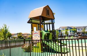 O Parque do Palácio de Milho abre em Sunnyvale no local histórico da antiga fazenda Mapa do localizador do parque cornpalast em Sunnyvale