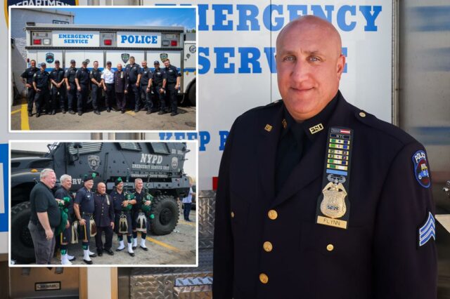 O amado treinador da polícia de Nova York da unidade de resgate de elite recebe uma referência especial após duas décadas de uniforme

