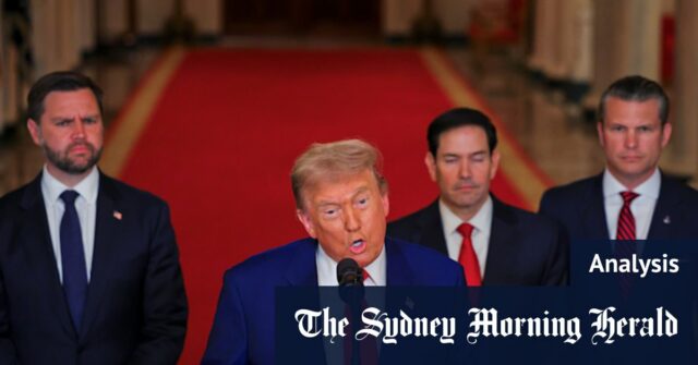 O ataque do Irã de Trump atinge "críticas de frango

