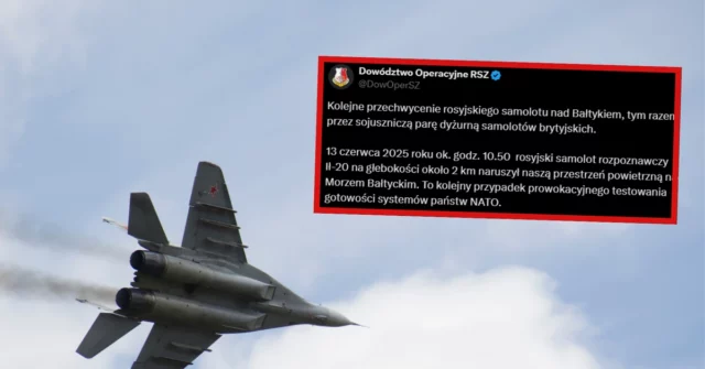O avião russo atacou o espaço aéreo polonês. Foi interceptado

