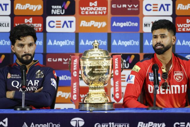O ex -astro da RCB chega a Ahmedabad antes das finais do IPL 2025 contra o PBKS (relógio)

