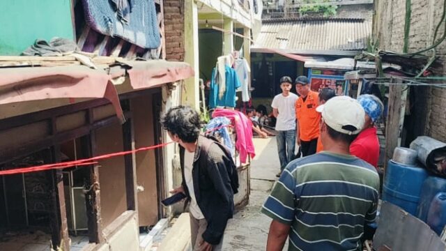 O gás de melão vazou em um balde, 2 casas em Bandung estavam desmoronando

