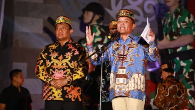 O governador Agustiar inaugurará a noite de Huma Betang, aumenta a economia do mipyme e preserva a cultura do Kalimantan central

