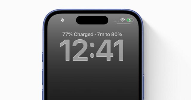 O iOS 26 diz a você quanto tempo levará para a bateria do iPhone terminar o carregamento

