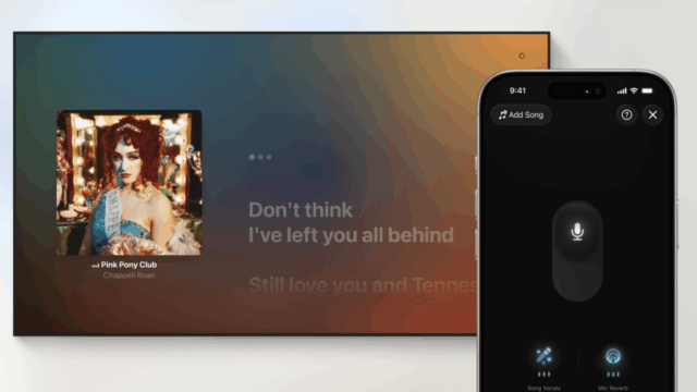 O iPhone é o seu microfone de karaokê no TvOS 26S Apple Music Sing

