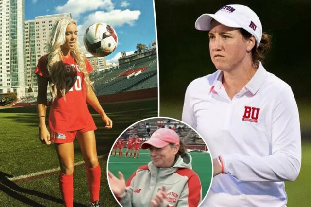 O jogador de futebol da Universidade de Boston acusa o assistente do treinador de assédio sexual após as alegações de Alex Cooper

