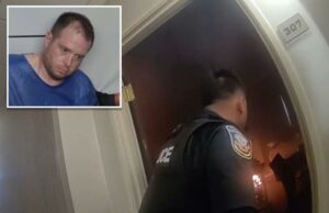 O policial heróico cai na queima de um quarto de hotel contendo explosivos para evitar um desastre em potencial: policiais O policial heróico cai na queima de um quarto de hotel contendo explosivos para evitar um desastre em potencial: policiais