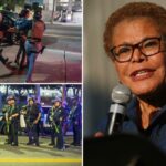 O prefeito de Los Angeles levanta o tempo da polícia, que ela impôs durante protestos contra ataques de imigração