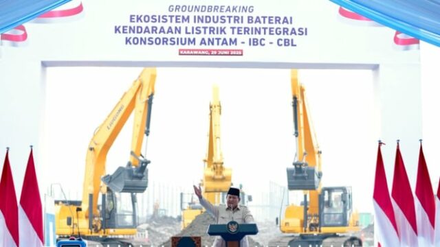 O presidente Prabowo inaugura projetos de ecossistemas de baterias elétricas, NRE Ligina assume o papel principal na indústria verde

