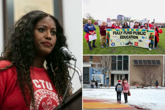 O presidente da União dos Professores de Chicago sugere que as crianças pertencem ao sistema escolar

