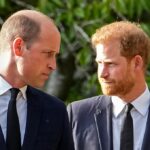 O príncipe Harry, Meghan Markle, o príncipe William e Catherine, a princesa do país de Gales, vão da esquerda, depois de acompanharem o caixão da rainha Elizabeth II em Londres em 14 de setembro de 2022, depois do Westminster Hall, do Palácio de Buckingham, para eles no estado federal de Londres. (Arquivo de imagens Emilio Morenatti /Getty)