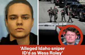 O suposto Sniper de Idaho id’d como papel de Wessa | Reprodução do repórter O suposto Sniper de Idaho id'd como papel de Wessa | Reprodução do repórter