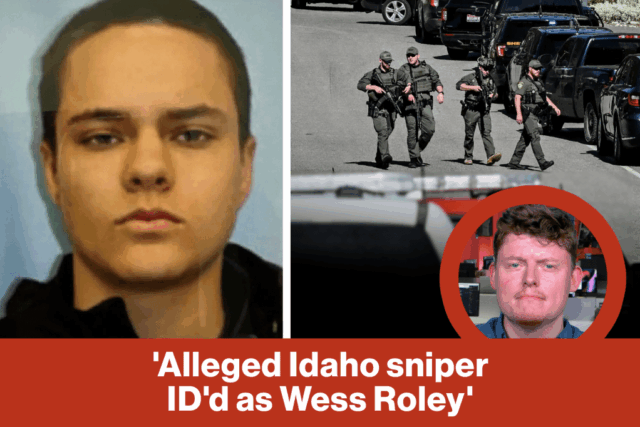 O suposto Sniper de Idaho id'd como papel de Wessa | Reprodução do repórter


